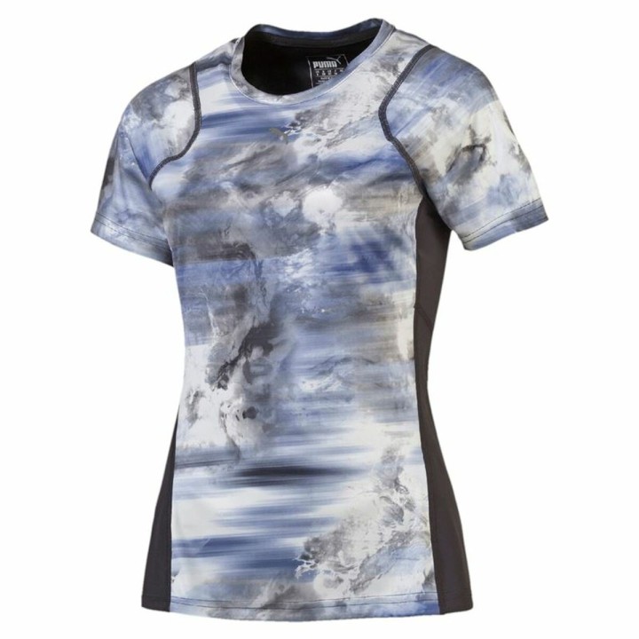 Maglia a Maniche Corte Donna Puma Graphic Tee Azzurro