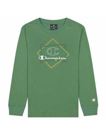 T-shirt à Manches Longues Enfant Champion Athletic Crewneck  Vert