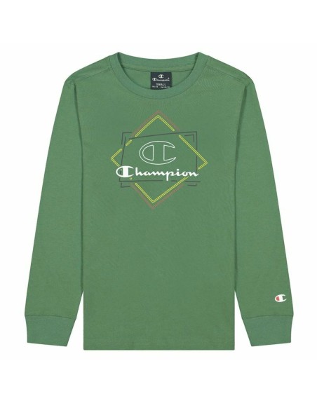 Maglia a Maniche Lunghe per Bambini Champion Athletic Crewneck  Verde