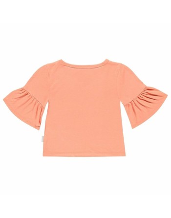 Kurzarm-T-Shirt für Kinder Converse  Ruffle  Lachsfarben