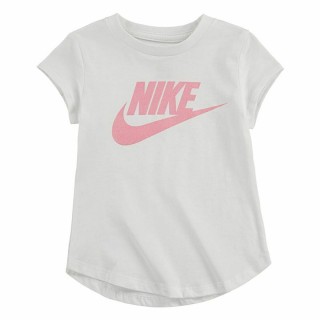 Maglia a Maniche Corte per Bambini Nike Futura SS Bianco