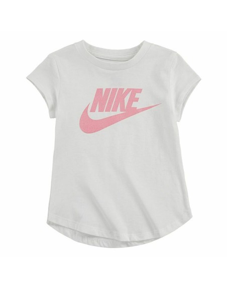 Child's Short Sleeve T-Shirt Nike Futura SS White