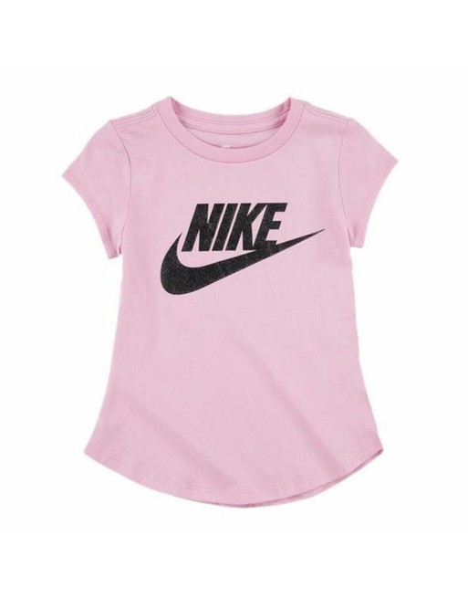 Maglia a Maniche Corte per Bambini Nike Futura SS Rosa