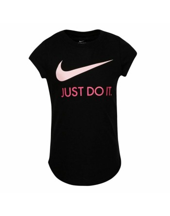 Børne Kortærmet T-shirt Nike  Swoosh JDI Sort