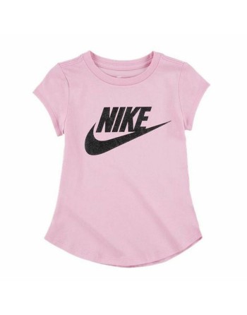 Maglia a Maniche Corte per Bambini Nike Futura SS Rosa