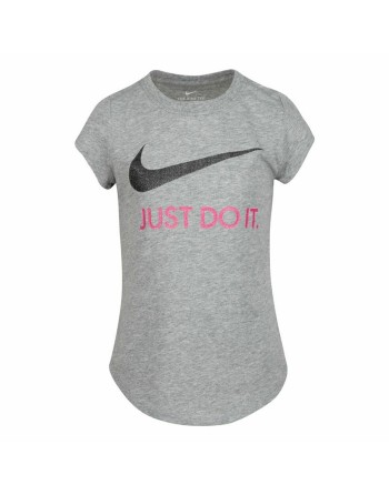 Maglia a Maniche Corte per Bambini Nike  Swoosh JDI Grigio