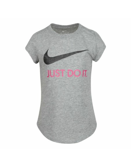 Maglia a Maniche Corte per Bambini Nike  Swoosh JDI Grigio