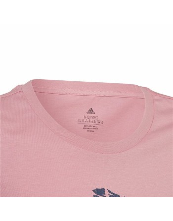 Maglia a Maniche Corte per Bambini Adidas  Graphic  Rosa
