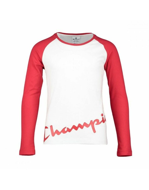 Maglia a Maniche Lunghe per Bambini Champion Bianco