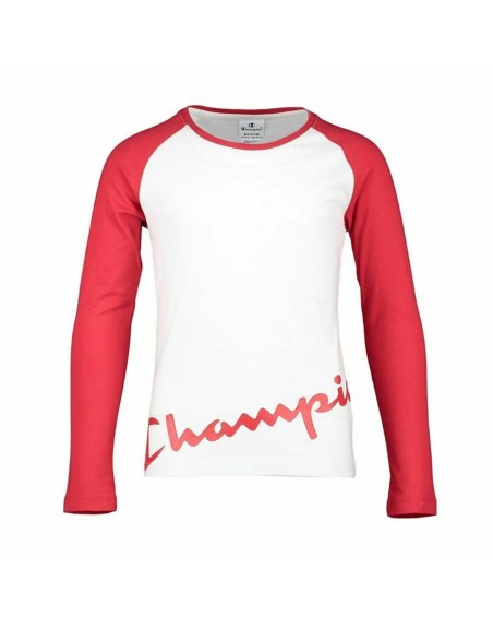 Maglia a Maniche Lunghe per Bambini Champion Bianco