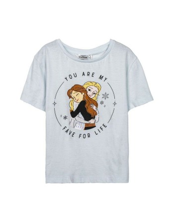 T shirt à manches courtes Enfant Frozen Bleu clair