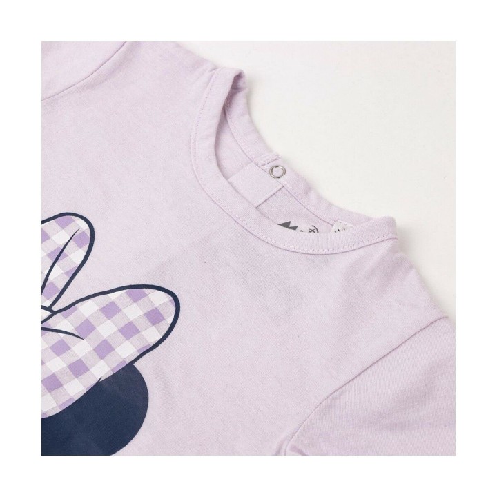 Børne Kortærmet T-shirt Minnie Mouse Lilla
