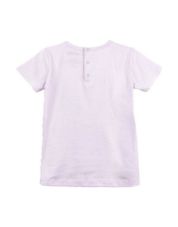 Maglia a Maniche Corte per Bambini Minnie Mouse Viola