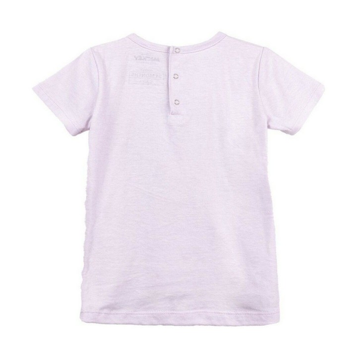 Camiseta de Manga Corta Infantil Minnie Mouse Morado