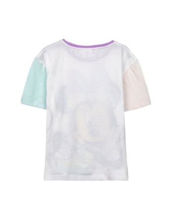 Camiseta de Manga Corta Infantil Minnie Mouse Verde oscuro Multicolor