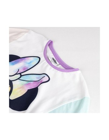 Maglia a Maniche Corte per Bambini Minnie Mouse Verde scuro Multicolore