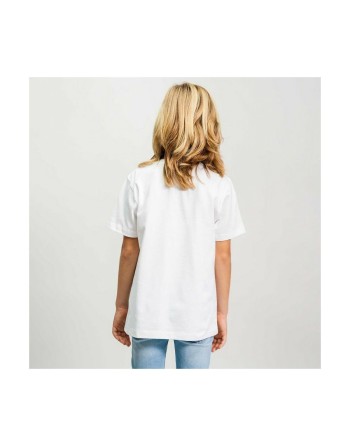 Maglia a Maniche Corte Stitch Bianco