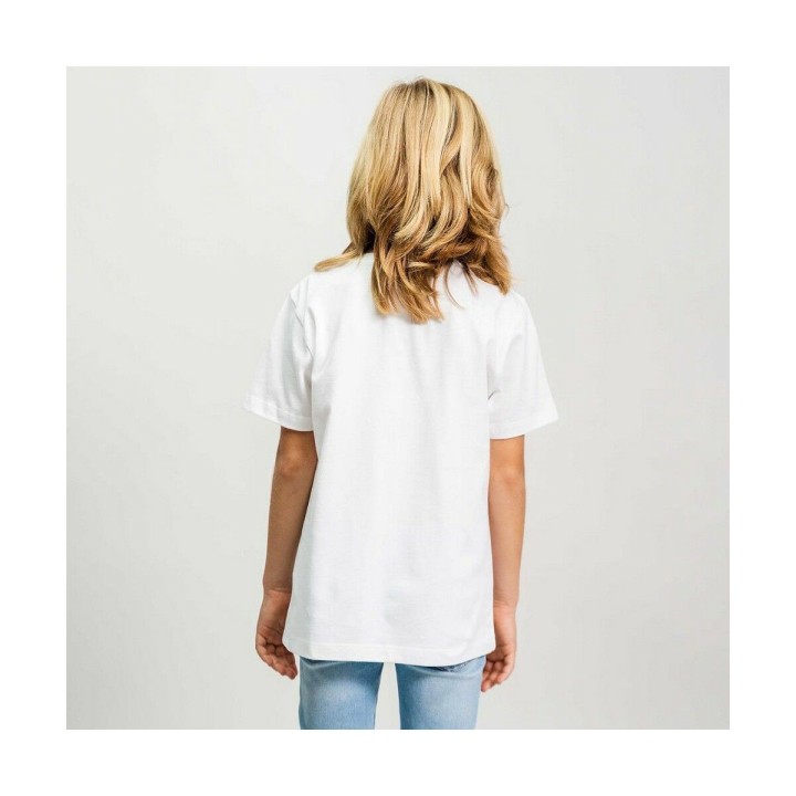 Kortærmet T-shirt Stitch Hvid