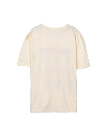 Maglia a Maniche Corte per Bambini Minnie Mouse Beige