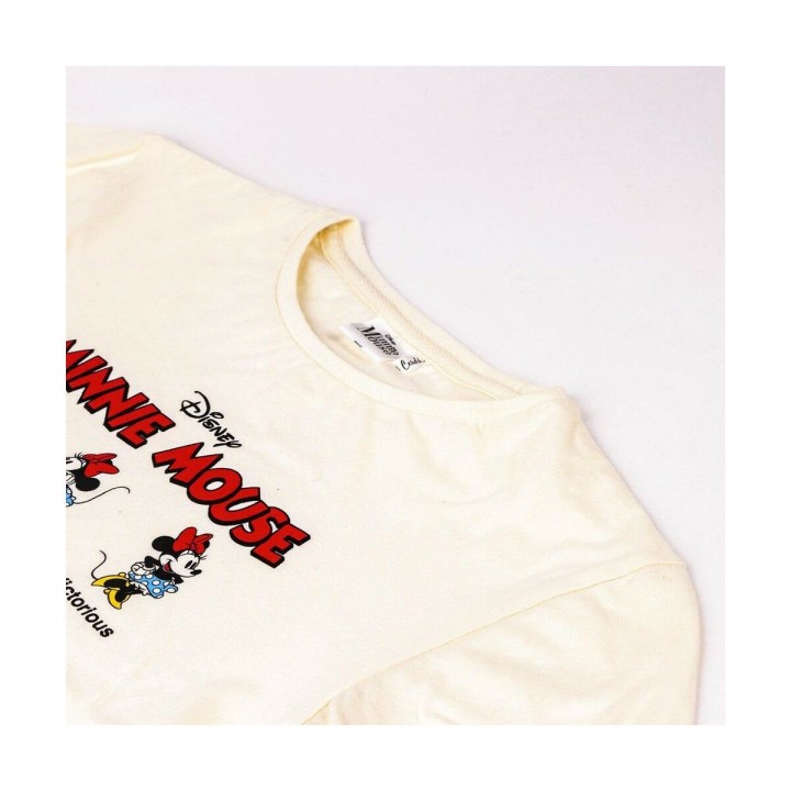 Børne Kortærmet T-shirt Minnie Mouse Beige