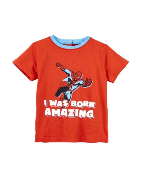 Maglia a Maniche Corte Spider-Man Rosso