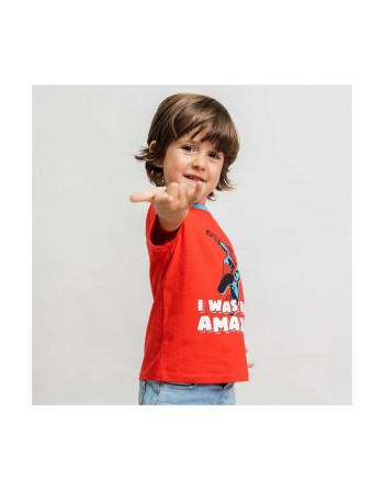Maglia a Maniche Corte Spider-Man Rosso