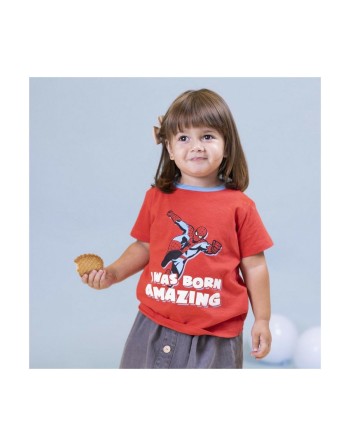 Maglia a Maniche Corte Spider-Man Rosso