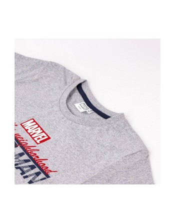 Maglia a Maniche Corte Spider-Man Grigio Per bambini