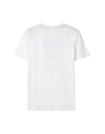 Maglia a Maniche Corte Uomo Stitch Bianco