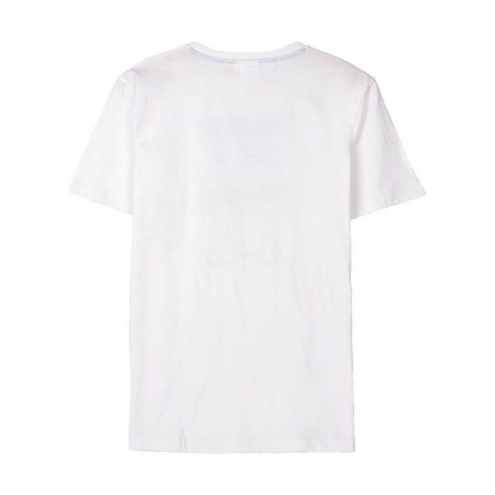 Maglia a Maniche Corte Uomo Stitch Bianco