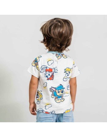 T shirt à manches courtes The Paw Patrol Beige