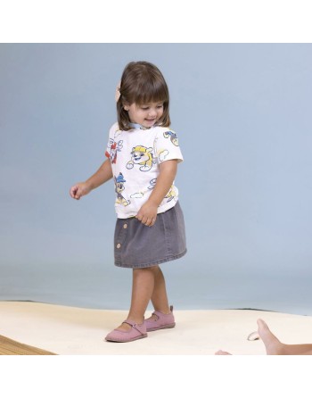 Maglia a Maniche Corte The Paw Patrol Beige