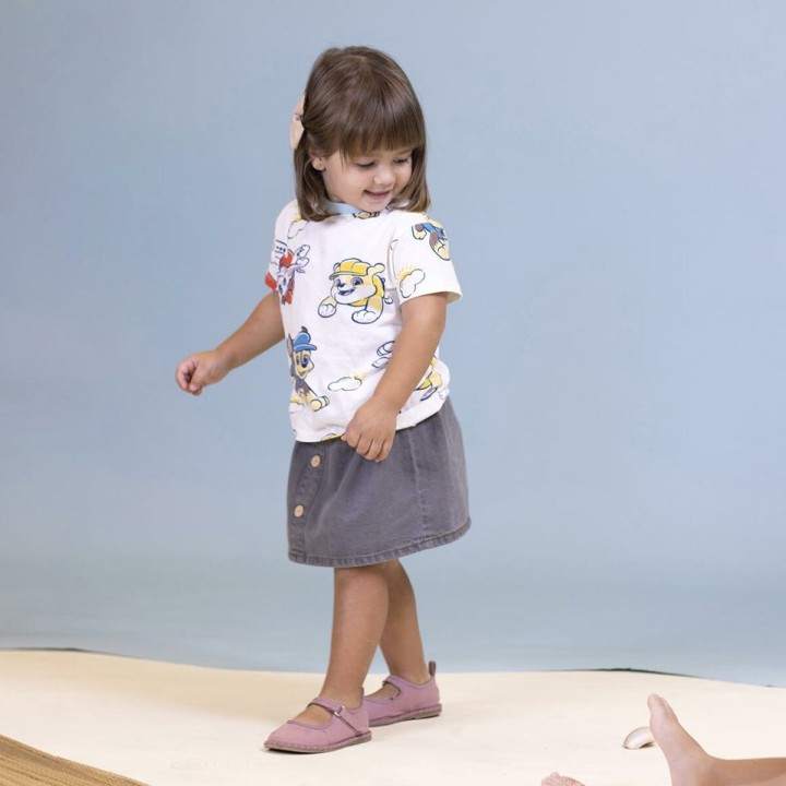 Maglia a Maniche Corte The Paw Patrol Beige