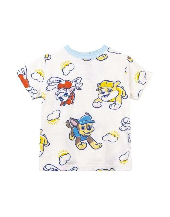 T shirt à manches courtes The Paw Patrol Beige