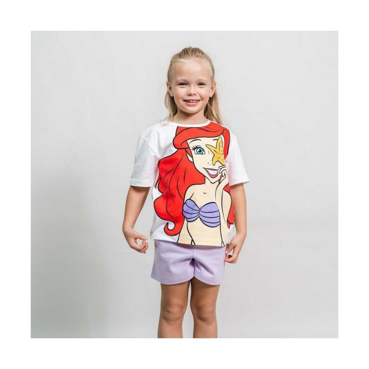 Sæt med tøj Disney Princess Hvid Børns