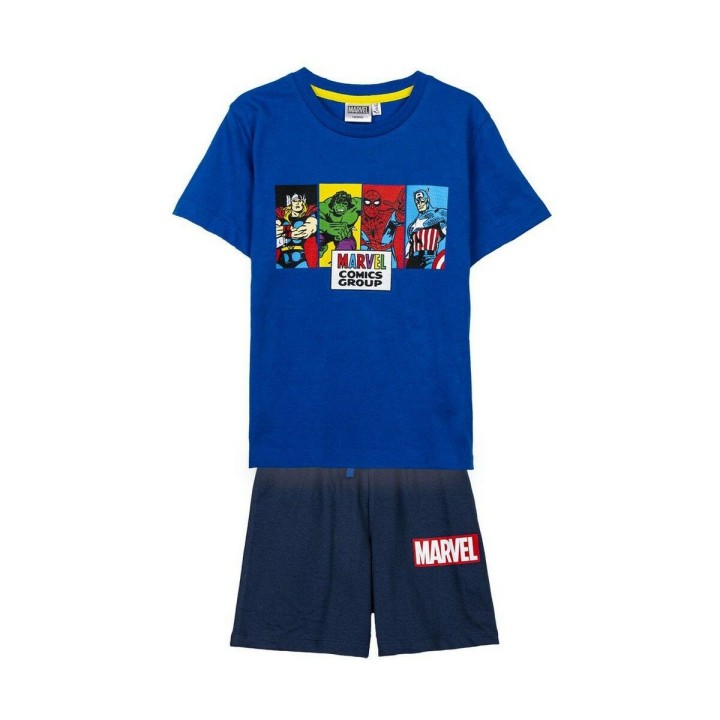 Sæt med tøj The Avengers Blå Børns
