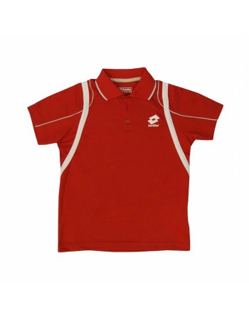 Jungen Kurzarm-Poloshirt Lotto Attack PL Rot