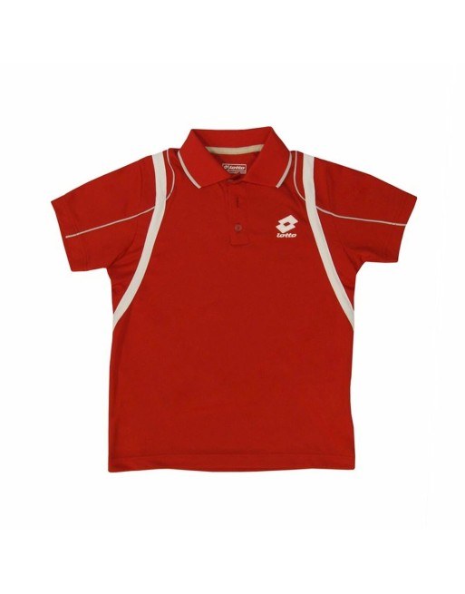 Jungen Kurzarm-Poloshirt Lotto Attack PL Rot