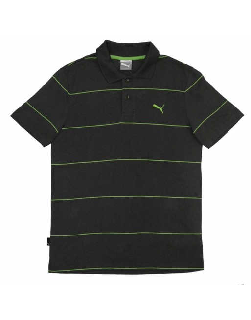 Herren Kurzarm-Poloshirt Puma Jacquard Schwarz