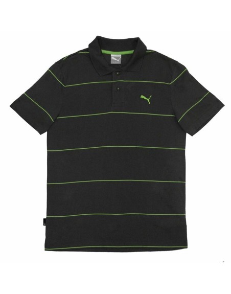 Herren Kurzarm-Poloshirt Puma Jacquard Schwarz