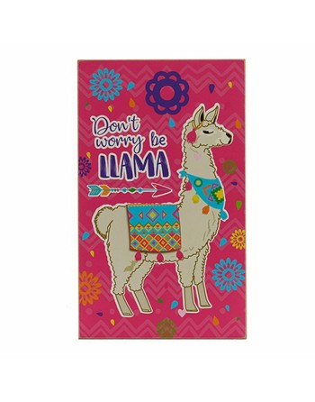 Painting Wood Llama (1 x 40 x 24 cm)