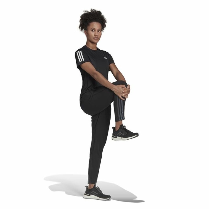 Kortærmet T-shirt til Kvinder Adidas Own the Run Sort