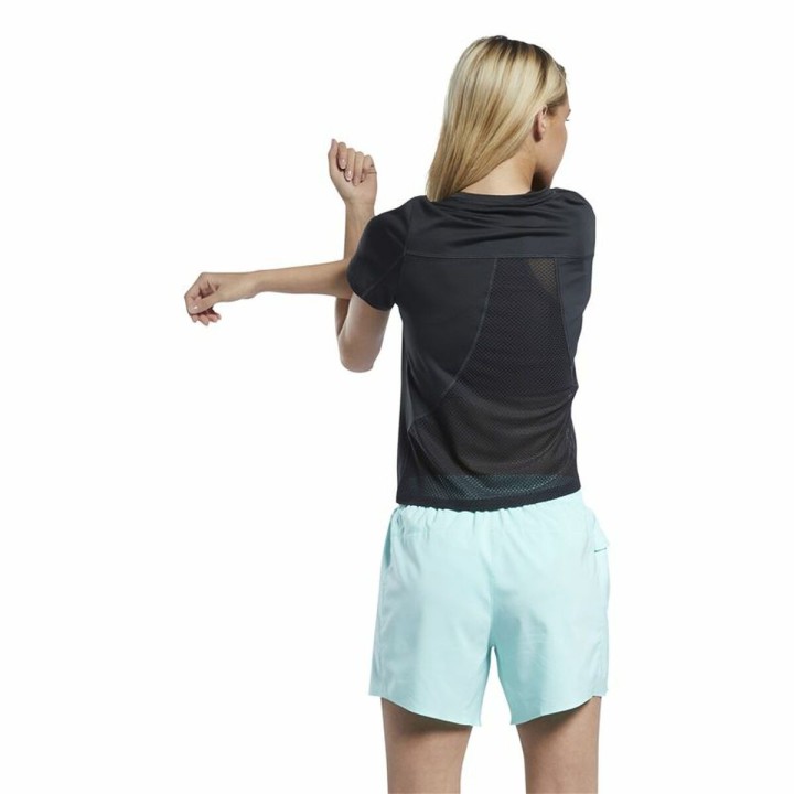 Kortærmet T-shirt til Kvinder Reebok Speedwick Sort