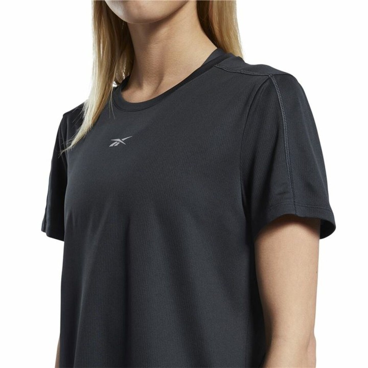 Kortærmet T-shirt til Kvinder Reebok Speedwick Sort