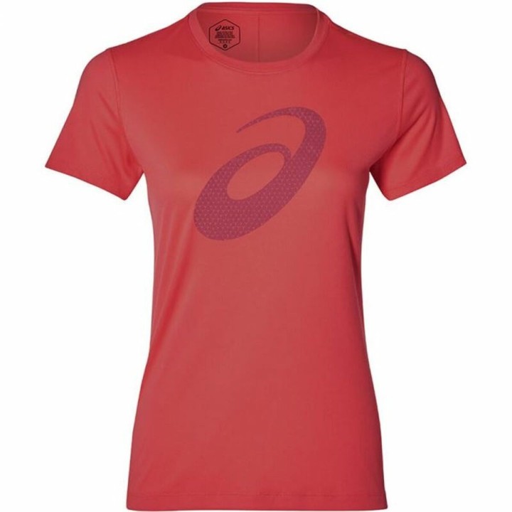 Kortærmet T-shirt til Kvinder Asics SS Graphic Rød