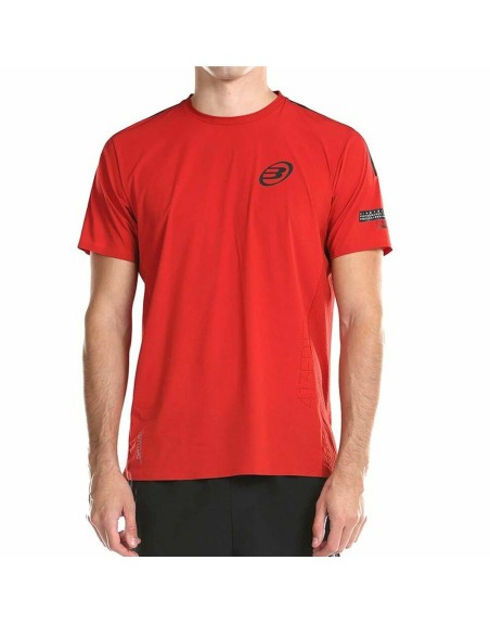 Men’s Short Sleeve T-Shirt Bullpadel Odeon Tl Red