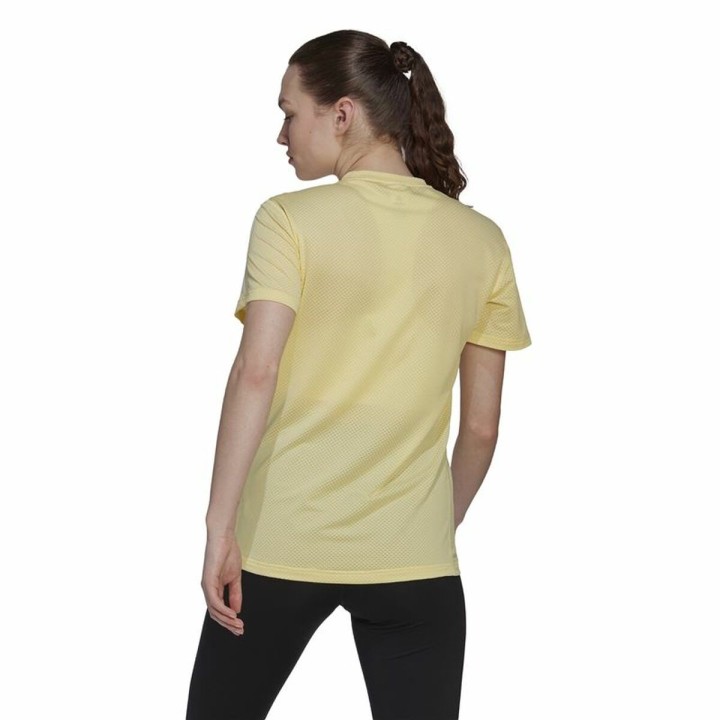 Kortærmet T-shirt til Kvinder Adidas Own Cooler Gul
