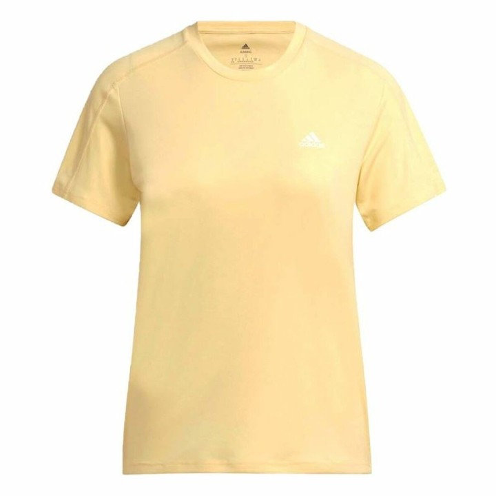 Camiseta de Manga Corta Mujer Adidas Run It Amarillo