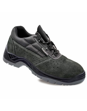 Scarpe di Sicurezza s1p src Blackleather Scamosciato Grigio