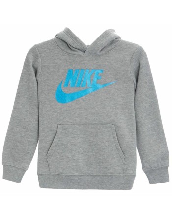 Children’s Sweatshirt without Hood Nike Metallic HBR Gifting Grey